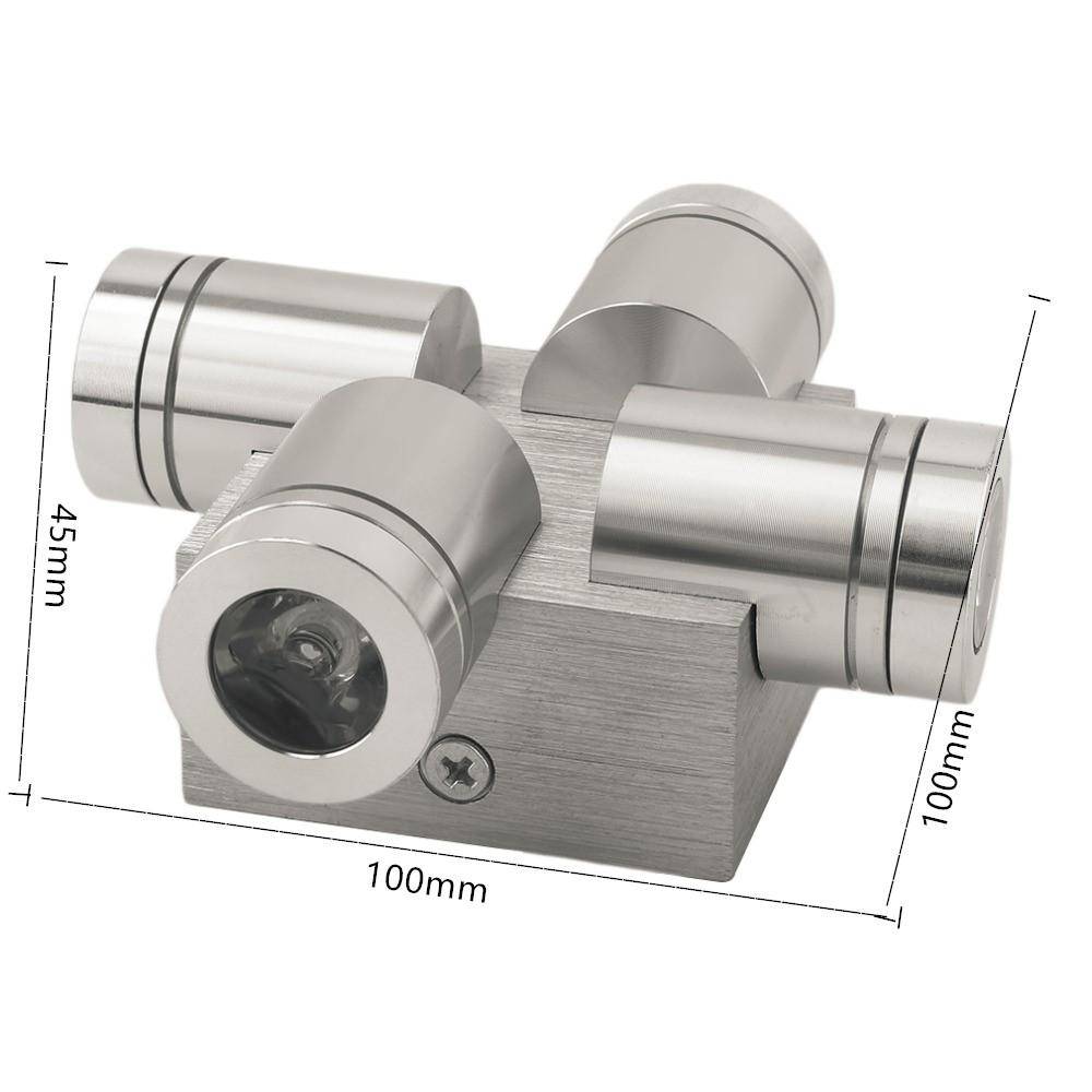 Applique murale LED en aluminium avec quatre spots - vue 5 sur 4