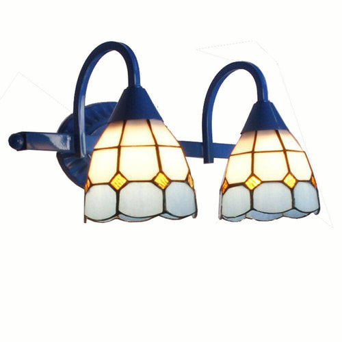 Applique murale rustique LED bleu style Méditerranéen - vue 8 sur 7