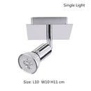 Plafonnier LED chromé à spots Home