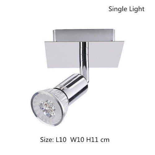 Plafonnier LED chromé à spots Home