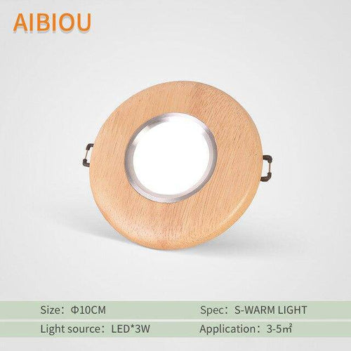 Plafonnier à LED spot en bois Aibiou - vue 11 sur 11