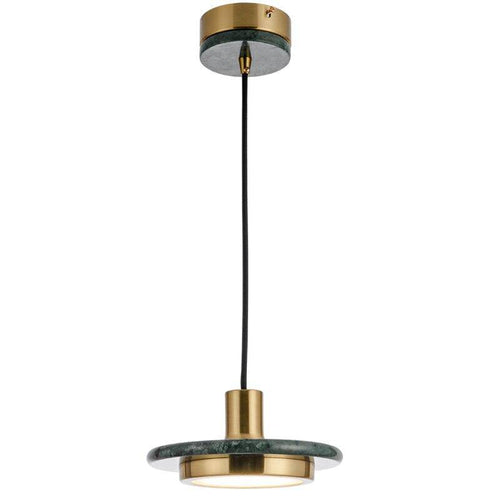 Suspension design en verre et style marbre Line - vue 7 sur 9