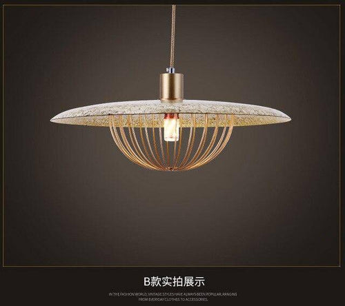Suspension design cage dorée Long - vue 5 sur 5