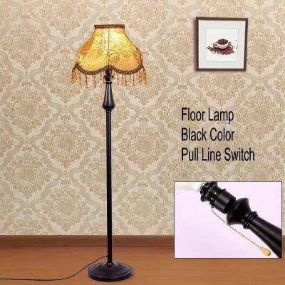 Lampadaire LED abat-jour en tissu sur pied