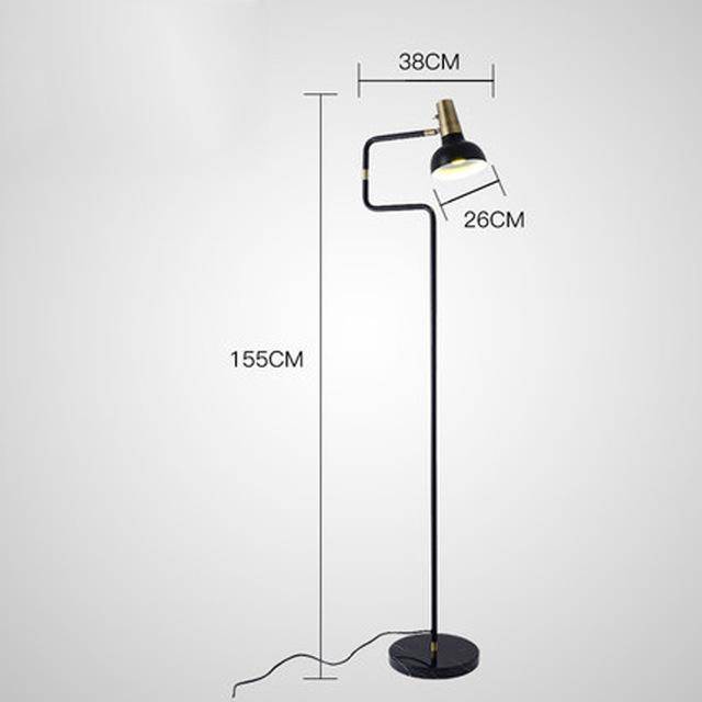 Lampadaire base marbre et lampe ajustable Sgrow