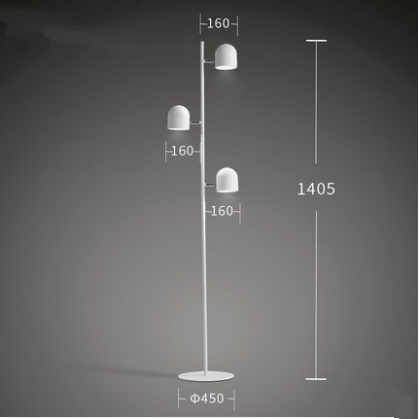 Lampadaire moderne avec lampes dirigeables Nordic