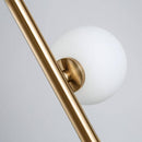 Lampadaire design à LED avec plusieurs boules de verre Head