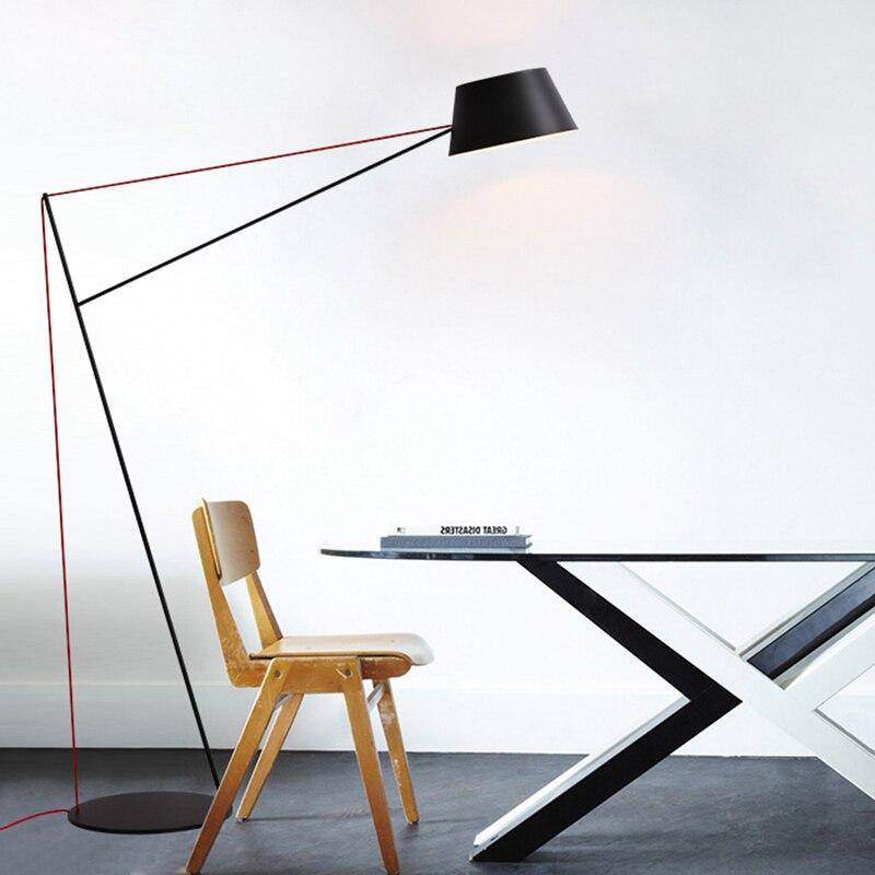 Lampadaire design noir Long - vue 6 sur 5