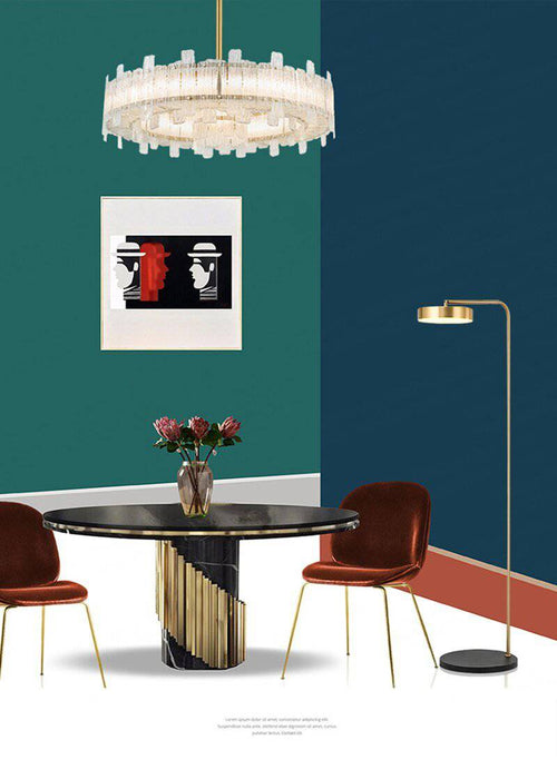 Lampadaire design doré arrondi Study - vue 13 sur 12