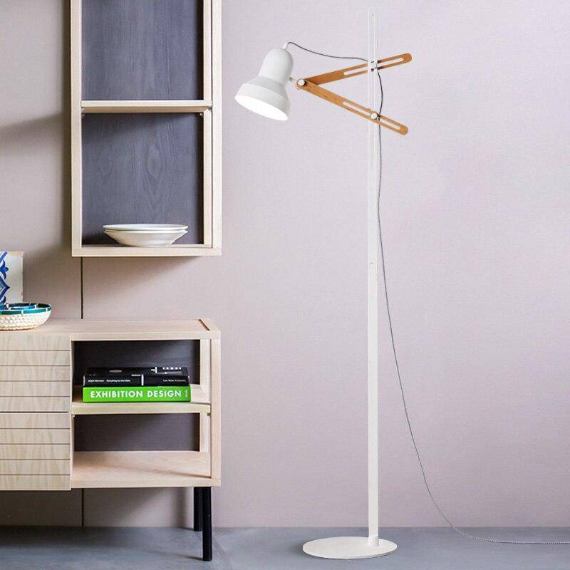 Lampadaire design ajustable avec deux épingles en bois Personality - vue 8 sur 11