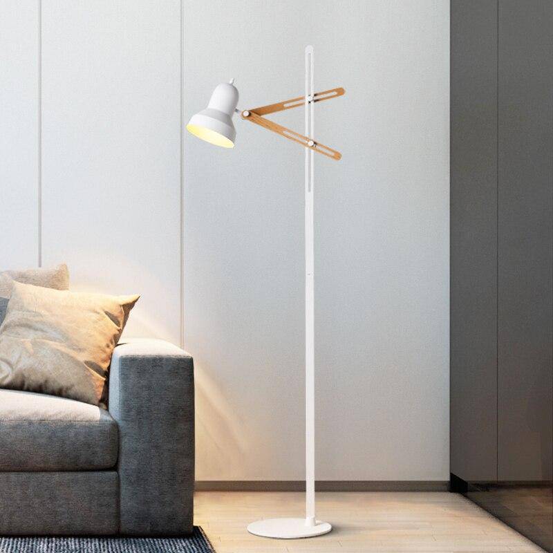 Lampadaire design ajustable avec deux épingles en bois Personality - vue 3 sur 11