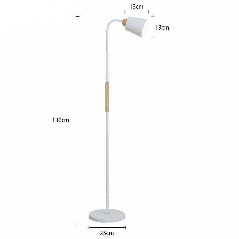 Lampadaire moderne LED en métal et bois Decor - vue 5 sur 6
