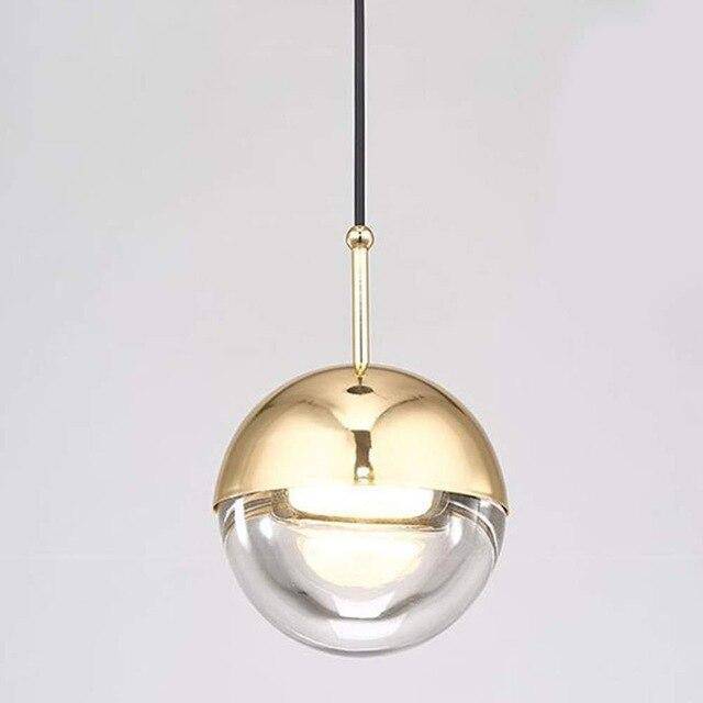 Suspension design boule en verre et métal Globe - vue 8 sur 10