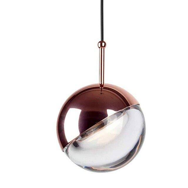 Suspension design boule en verre et métal Globe - vue 10 sur 10