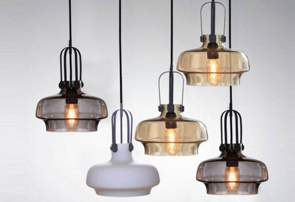 Suspension design en verre style vintage Club
