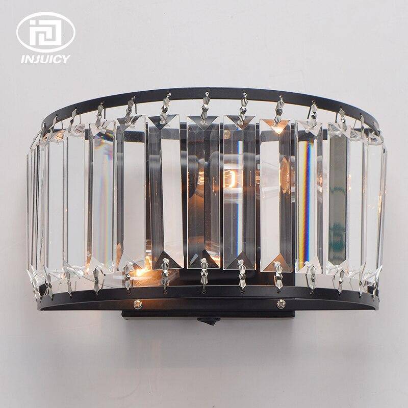 Applique LED demi-cercle en cristal Loft