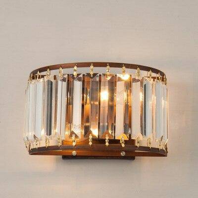 Applique LED demi-cercle en cristal Loft