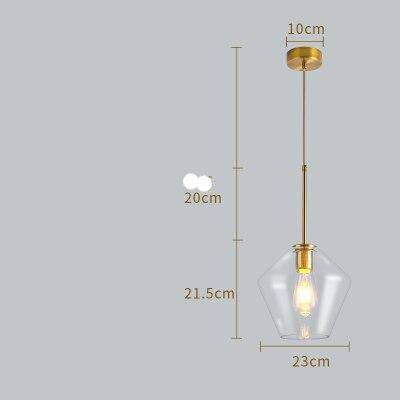 Suspension en verre fumé marron de plusieurs formes Cognac - vue 13 sur 14