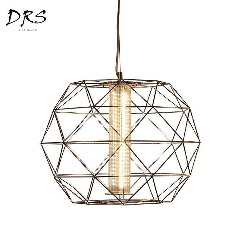 Suspension design cage fine Geometric - vue 12 sur 13