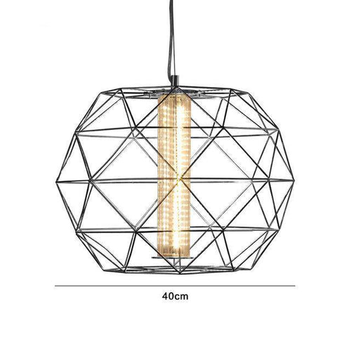Suspension design cage fine Geometric - vue 8 sur 13