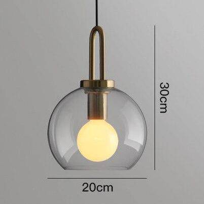 Suspension design boule en verre Room