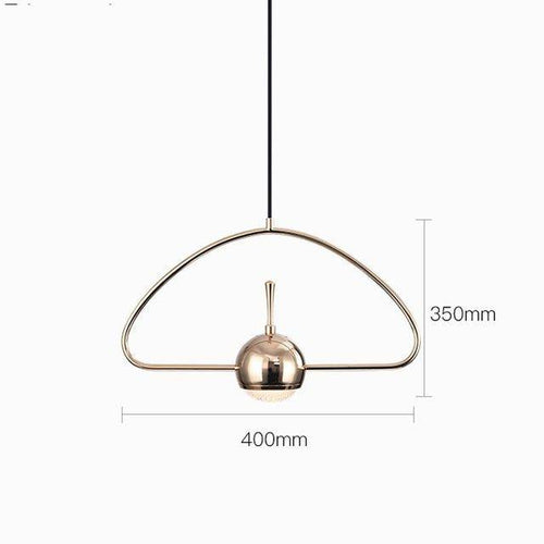 Suspension design à LED formes chromés Industrial - vue 7 sur 13