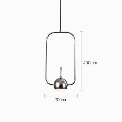 Suspension design à LED formes chromés Industrial - vue 12 sur 13