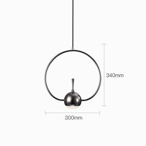 Suspension design à LED formes chromés Industrial - vue 14 sur 13