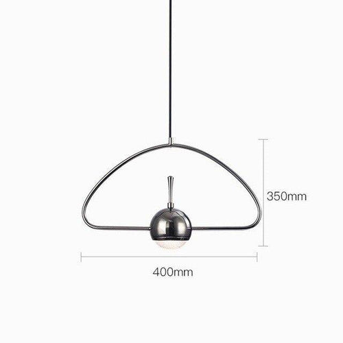 Suspension design à LED formes chromés Industrial - vue 11 sur 13