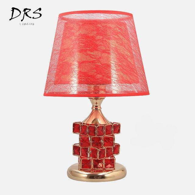 Lampe de chevet abat-jour et cristaux Rubiks - vue 7 sur 8
