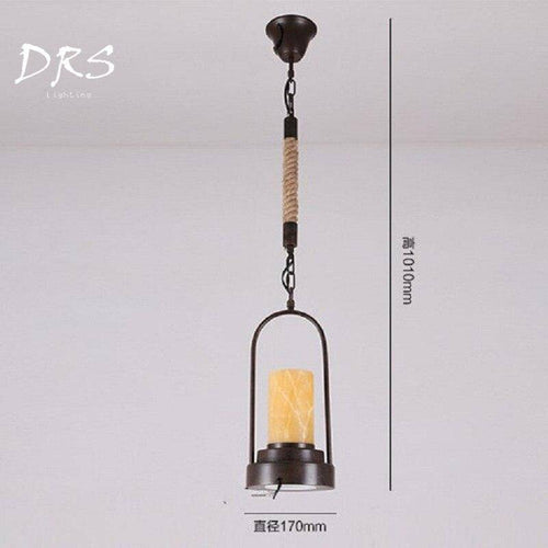 Suspension rustique avec fausse bougie Rural