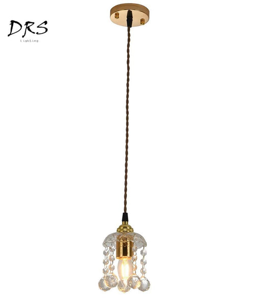 Suspension doré en cristal French - vue 5 sur 5