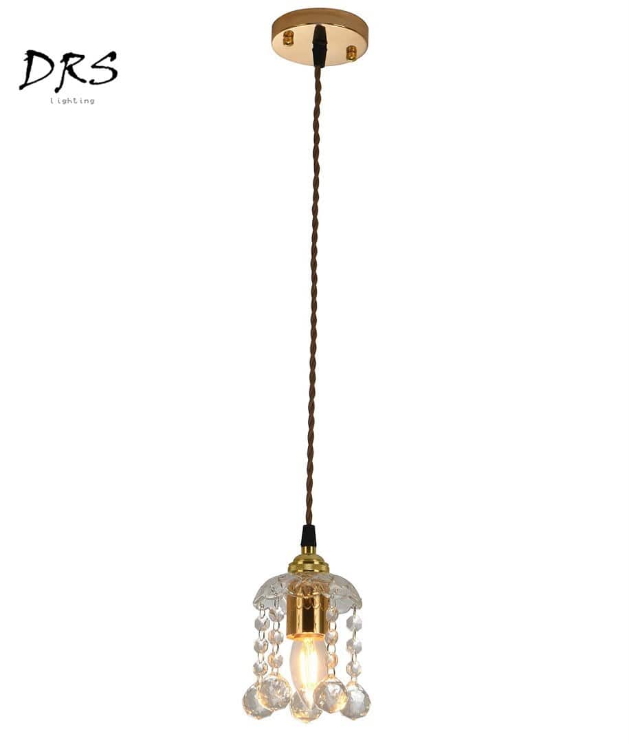Suspension doré en cristal French - vue 5 sur 5