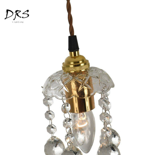 Suspension doré en cristal French - vue 3 sur 5