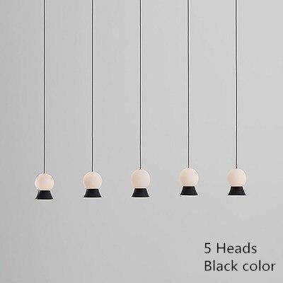 Suspension et lustre design à LED avec boule en verre et support dorée - vue 10 sur 14