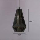 Suspension design rétro en métal noir Loft