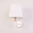 Applique murale moderne LED avec abat-jour triangle en tissu