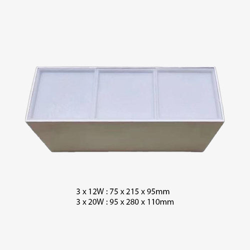 Spot design LED en forme de cube en aluminium Beal