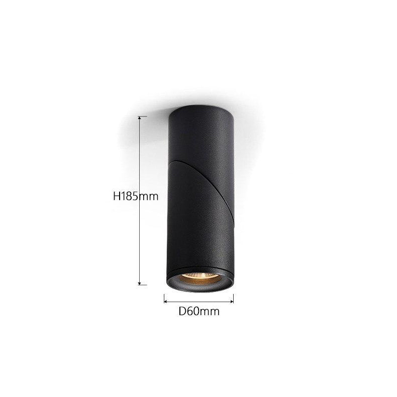 Spot moderne LED cylindrique amovible 90 degrés Maggy