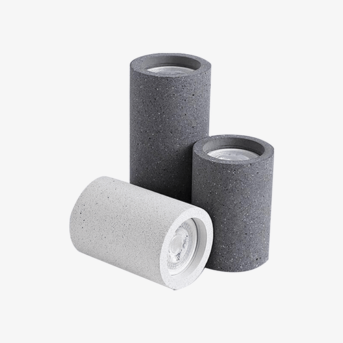 Spot moderne LED rond en ciment style industriel