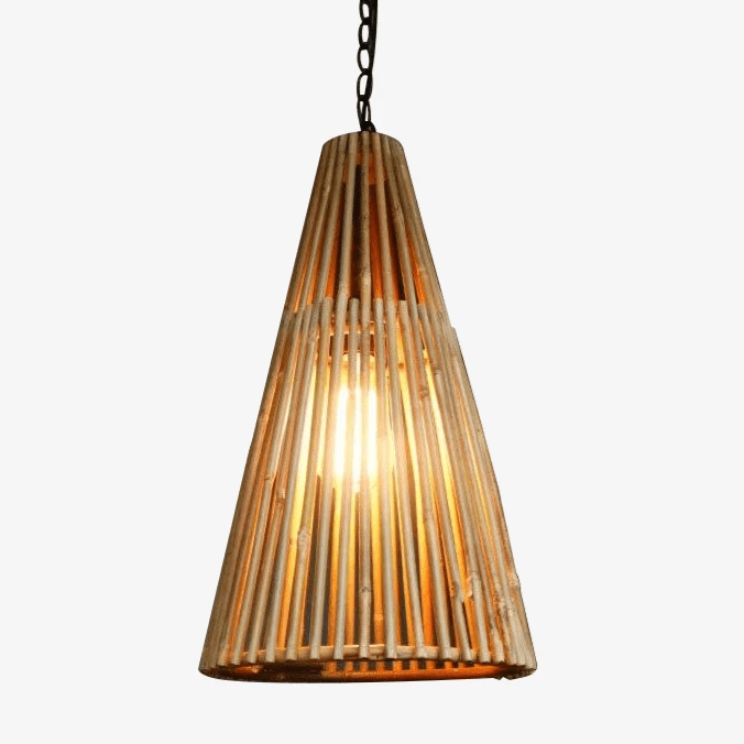 Suspension conique en bambou Asia