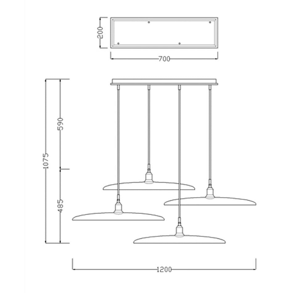 Suspension design à LED avec abat-jours en bois style Nordic - vue 19 sur 20