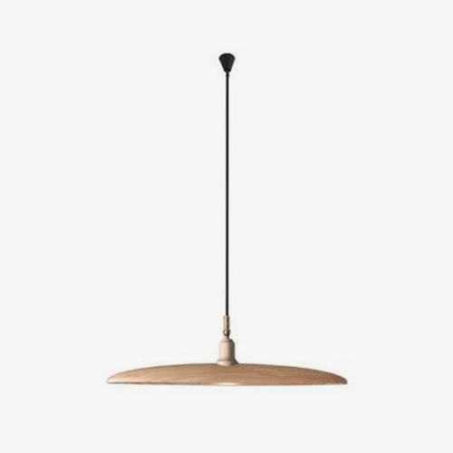 Suspension design à LED avec abat-jours en bois style Nordic