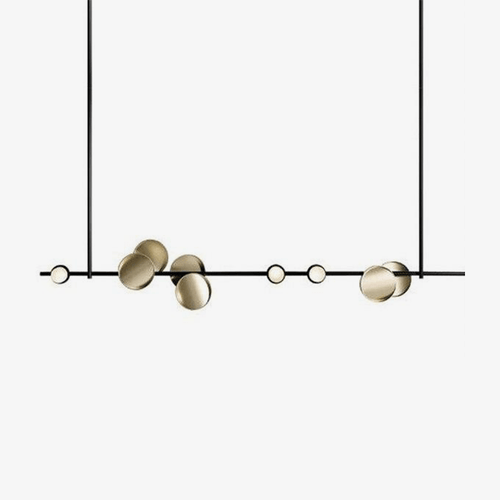 Suspension design à LED avec tuile en métal style Shining