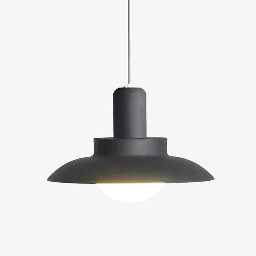 Suspension design avec abat-jour arrondi en métal LED