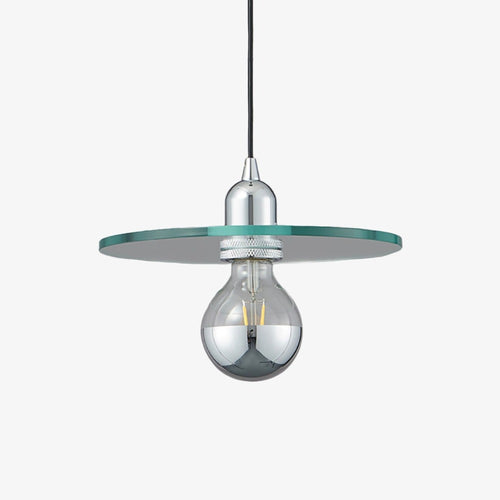 Suspension design avec abat-jour plat en verre Aiden