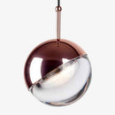 Suspension design boule en verre et métal Globe