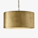 Suspension design LED avec abat-jour cylindre métal industriel