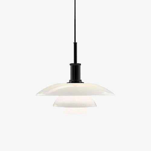 Suspension design LED avec abat-jour en aluminium blanc Loft - vue 2 sur 5