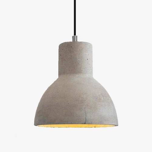 Suspension design LED en ciment (plusieurs formes)